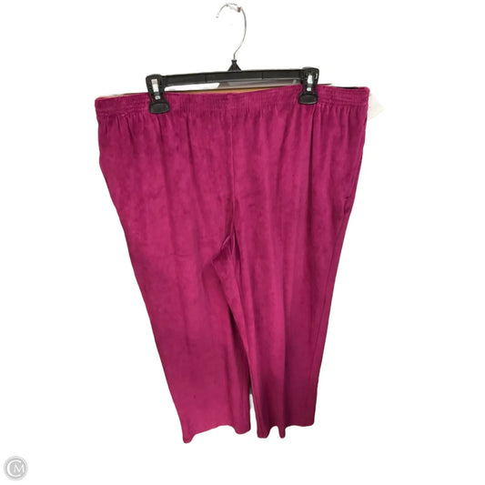 Pants Lounge By Alfred Dunner In Maroon, Size: 12
