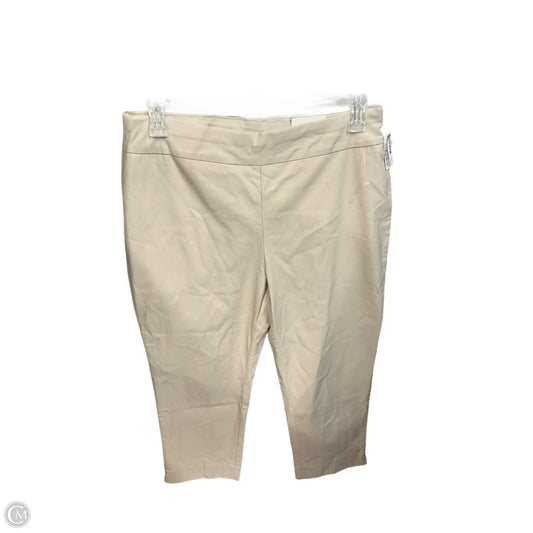 Pants Cropped By Chicos In Beige, Size: 14