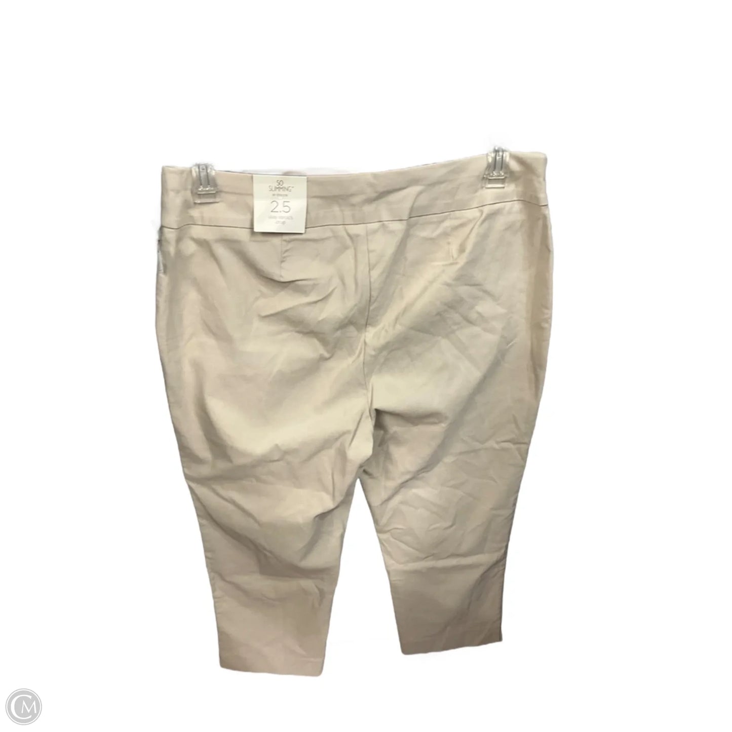 Pants Cropped By Chicos In Beige, Size: 14