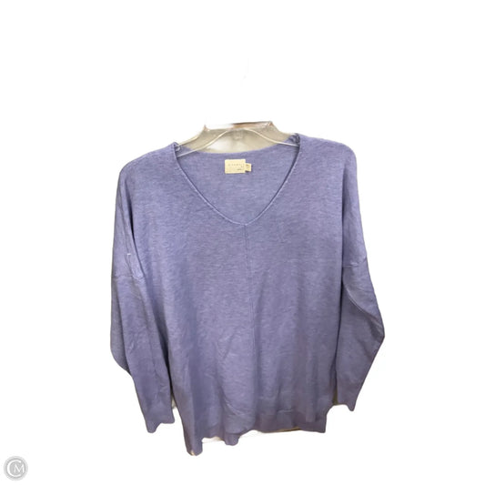 Top Long Sleeve Basic By Debut In Purple, Size: M