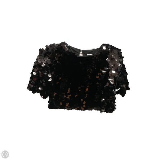 Top Short Sleeve Basic By A New Day In Black, Size: Xs