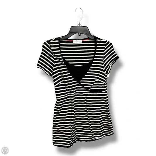 Maternity Top Short Sleeve By Cmc, Size: M