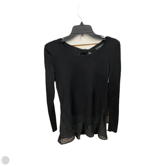 Top Long Sleeve Basic By Ann Taylor In Black, Size: M