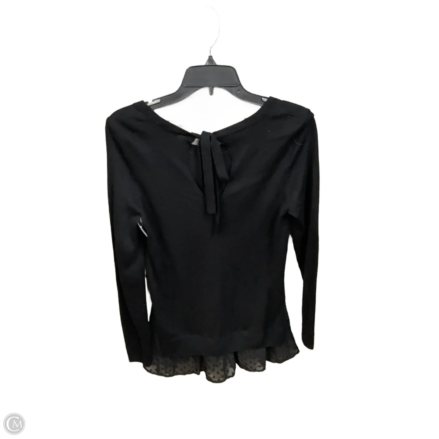 Top Long Sleeve Basic By Ann Taylor In Black, Size: M