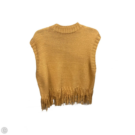Vest Sweater By Cloud Ten In Tan, Size: L