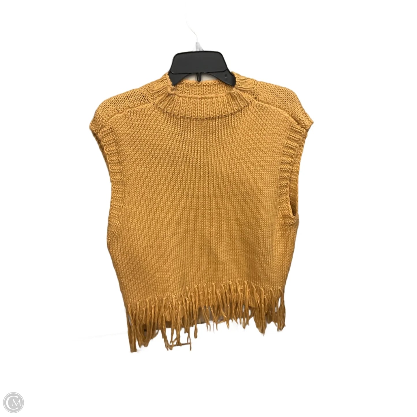 Vest Sweater By Cloud Ten In Tan, Size: L