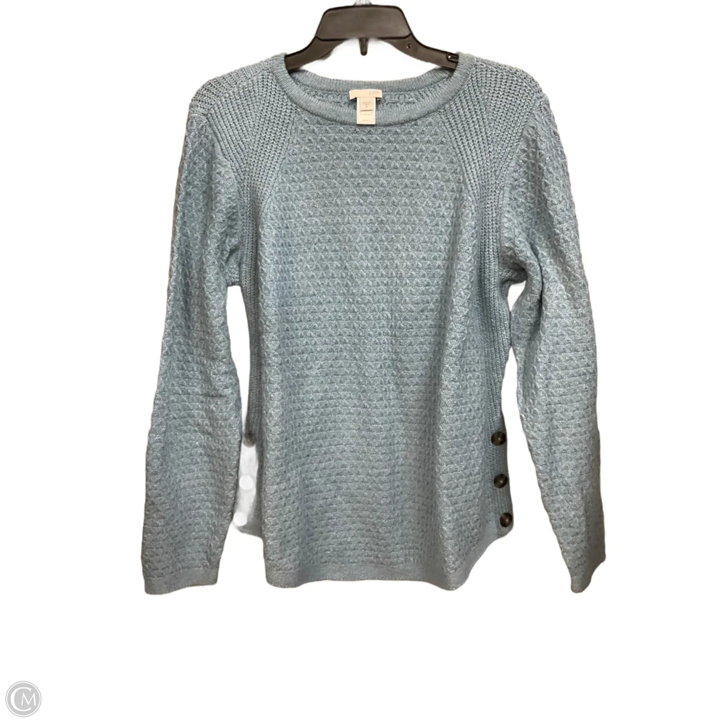 Top Long Sleeve Basic By J. Jill In Blue, Size: M