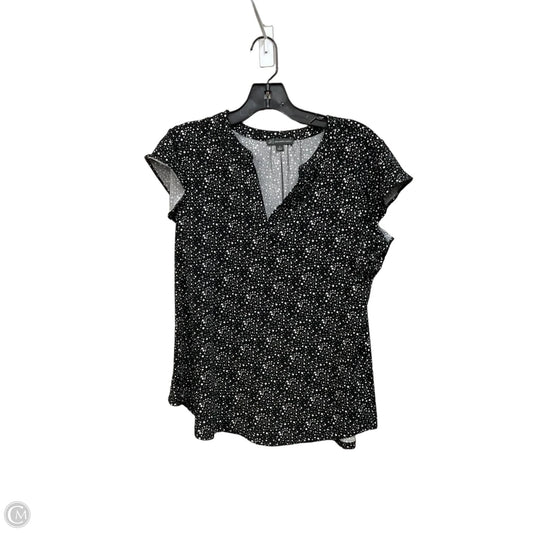 Top Sleeveless By Adrianna Papell In Black & White, Size: M