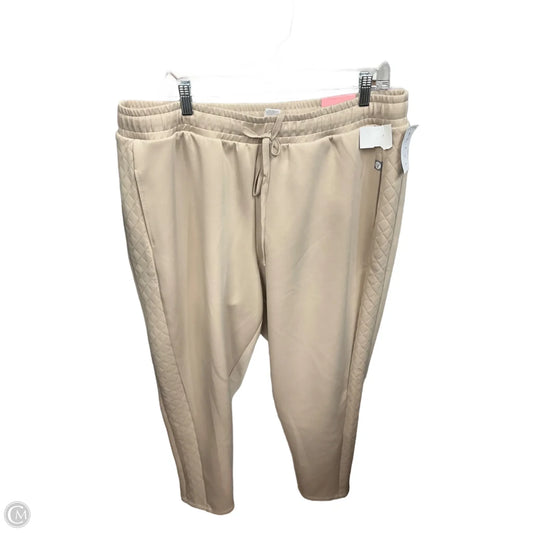 Athletic Pants By Livi Active In Tan, Size: 2x