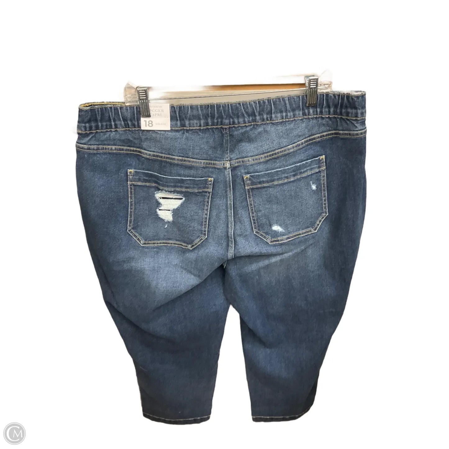 Jeans Straight By Lane Bryant In Blue Denim, Size: 18