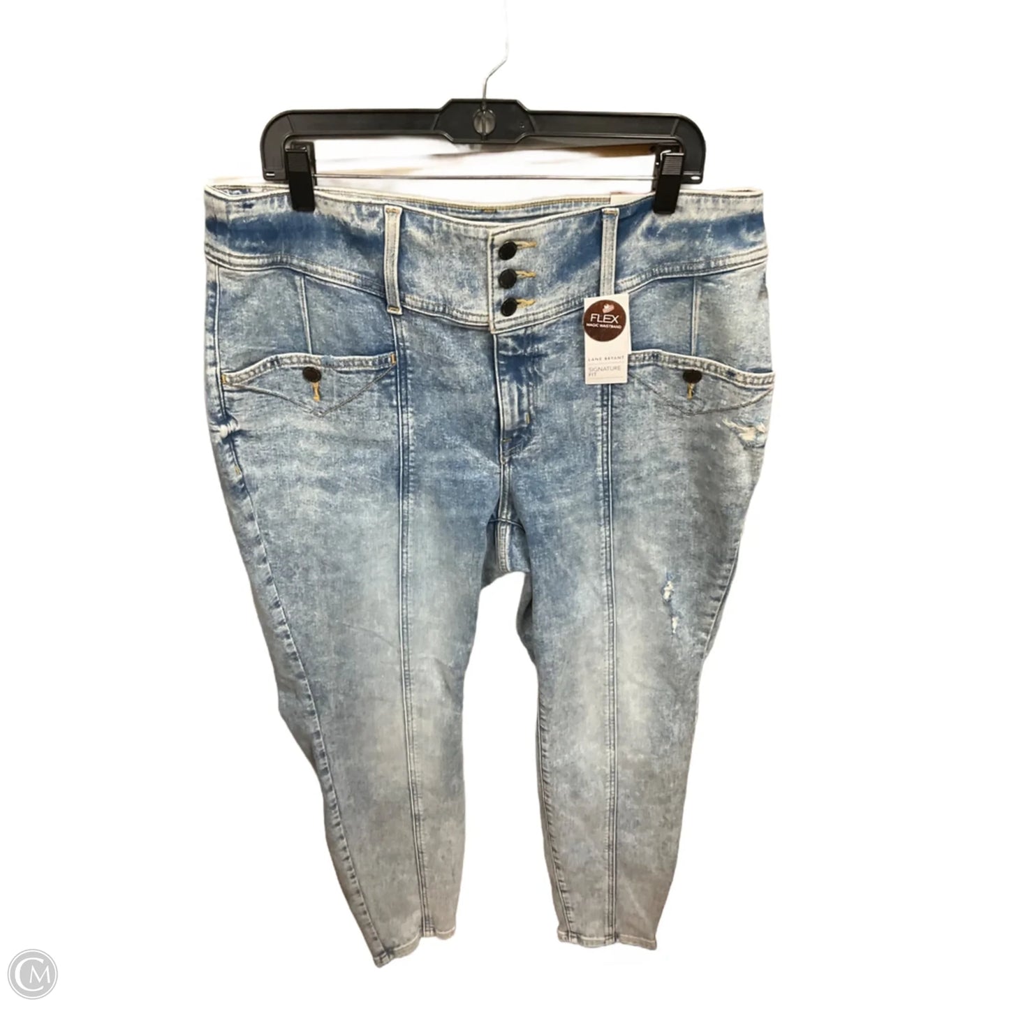 Jeans Skinny By Lane Bryant In Blue Denim, Size: 18