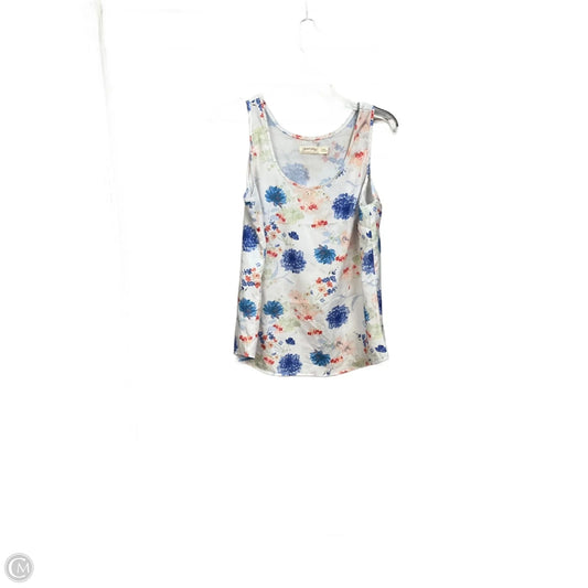 Top Sleeveless By Faded Glory In Floral Print, Size: S