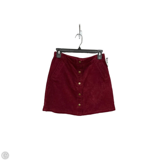 Skirt Mini & Short By Harper In Maroon, Size: S