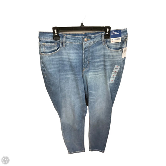 Jeans Skinny By Old Navy In Blue Denim, Size: 16