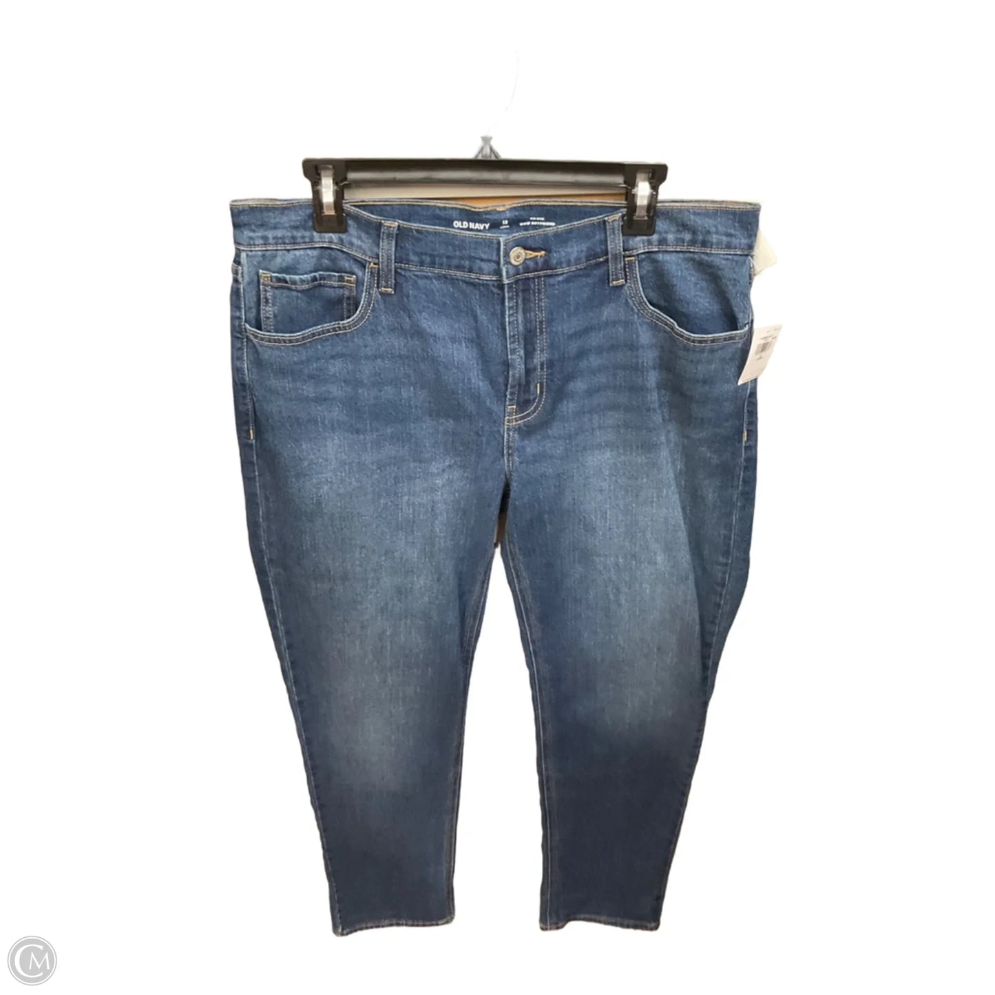 Jeans Boyfriend By Old Navy In Blue Denim, Size: 12l