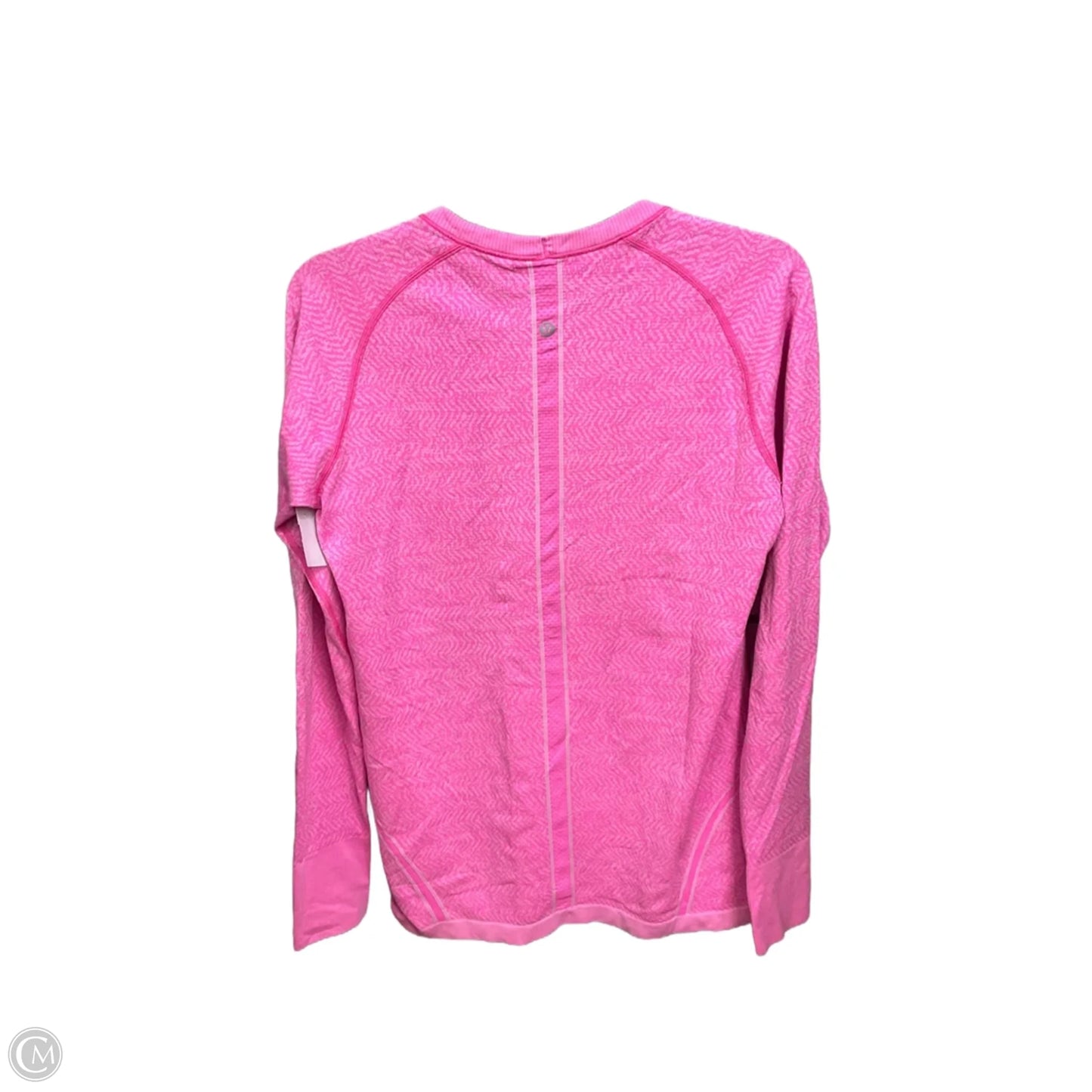 Athletic Top Long Sleeve Crewneck By Lululemon In Pink, Size: Xl