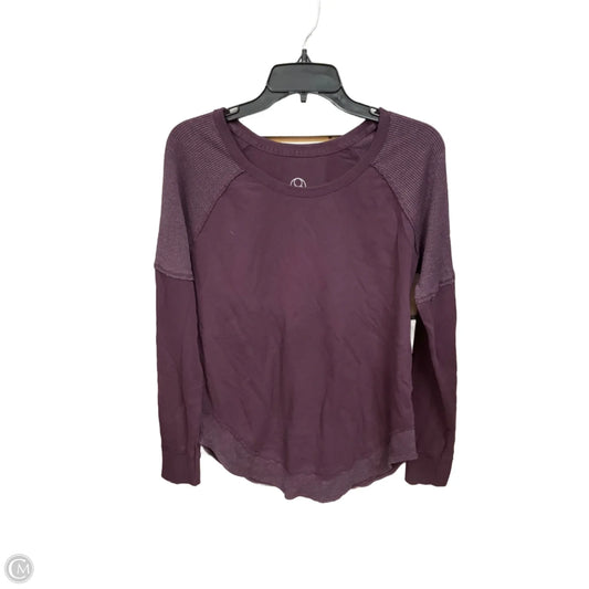 Top Long Sleeve Basic By Te Verde In Purple, Size: M