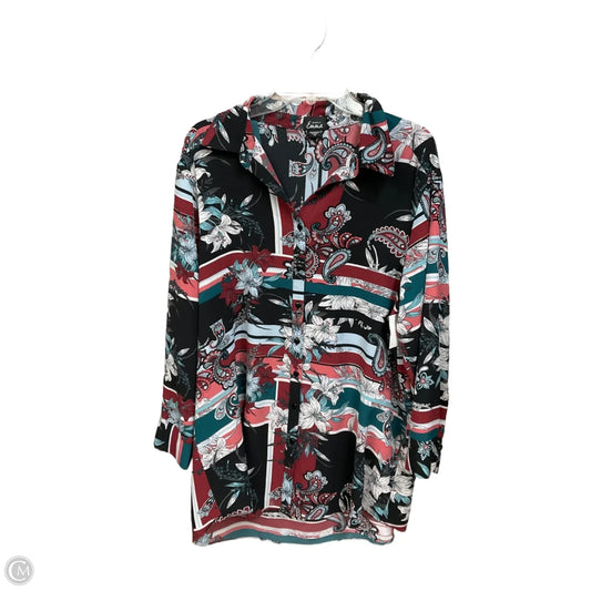 Blouse Long Sleeve By Simply Emma In Multi-colored, Size: 2x