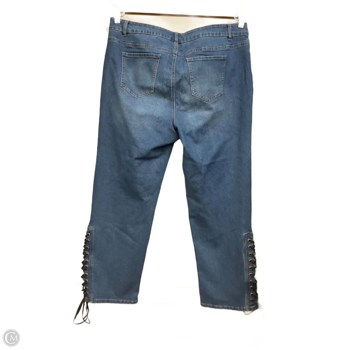 Jeans Straight By Ashley Stewart In Blue Denim, Size: 20
