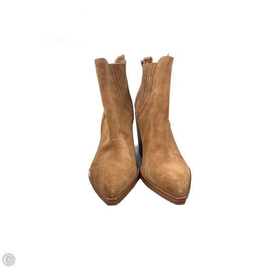 Boots Ankle Heels By Marc Fisher In Tan, Size: 9