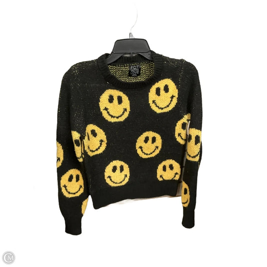 Sweater By Clothes Mentor In Black & Yellow, Size: M