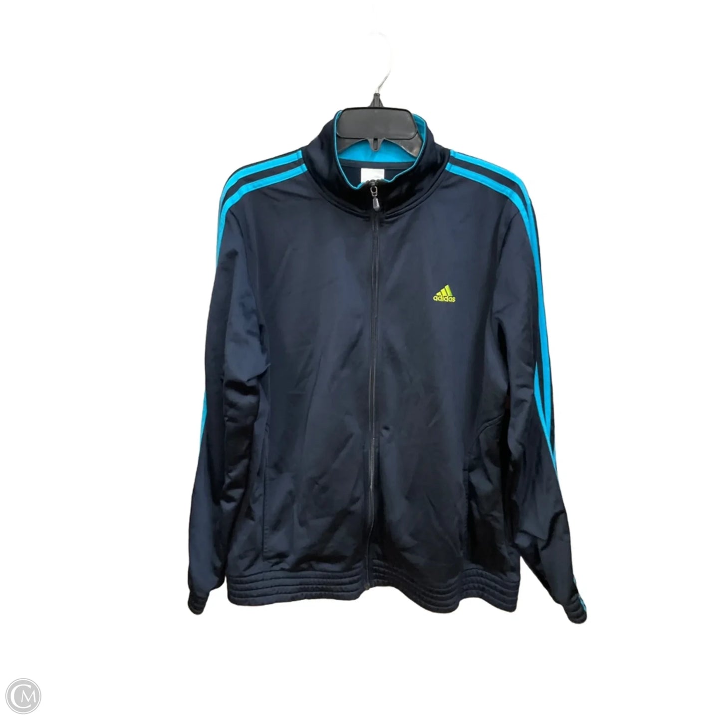 Athletic Jacket By Adidas In Navy, Size: Xl