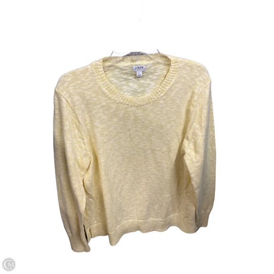 Top Long Sleeve Basic By J. Crew In Yellow, Size: L