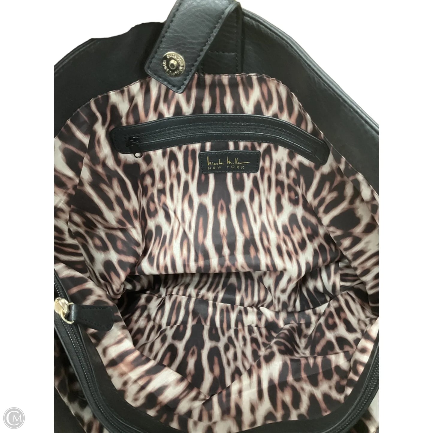 Tote Leather By Nicole Miller, Size: Large