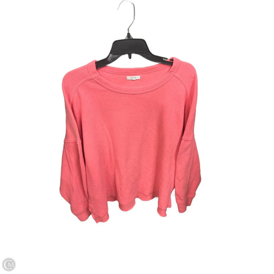 Top Long Sleeve Basic By Maurices In Pink, Size: L