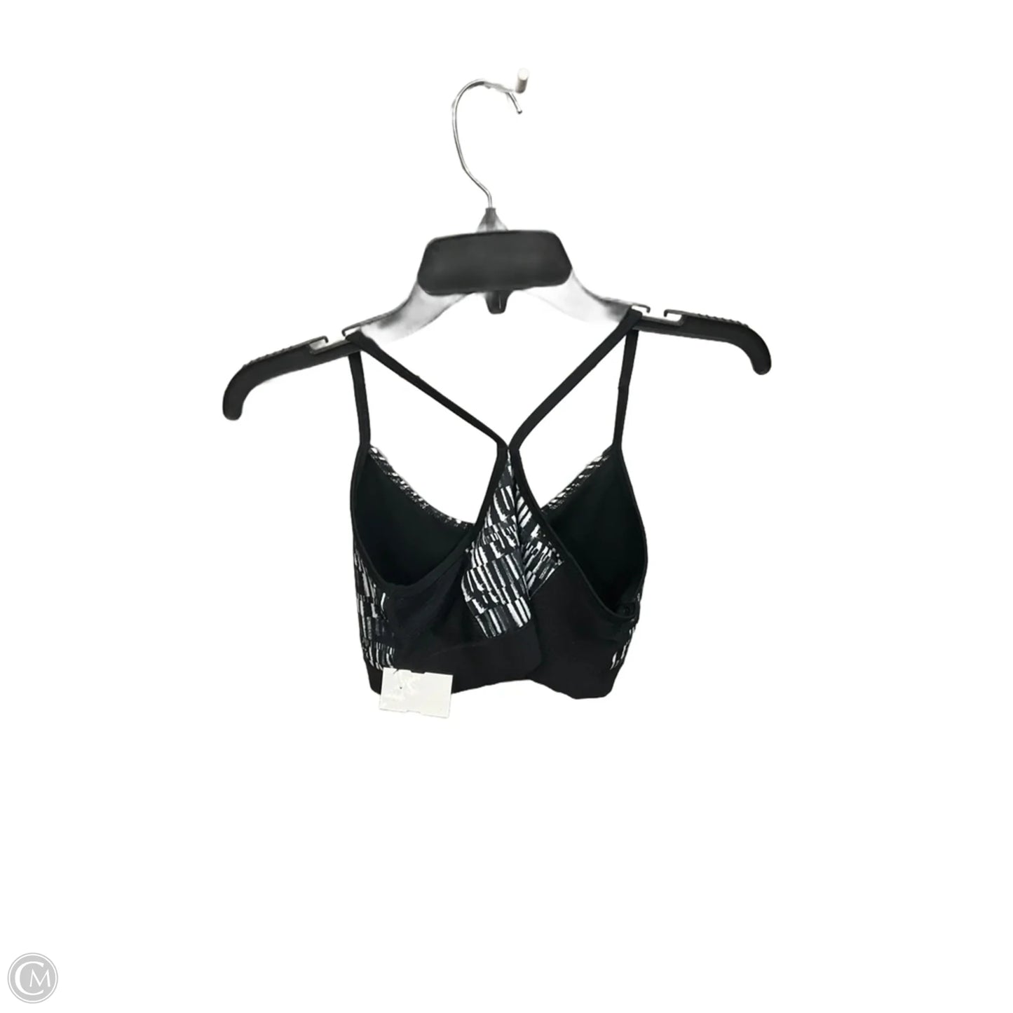 Athletic Bra By Champion In Black & White, Size: M