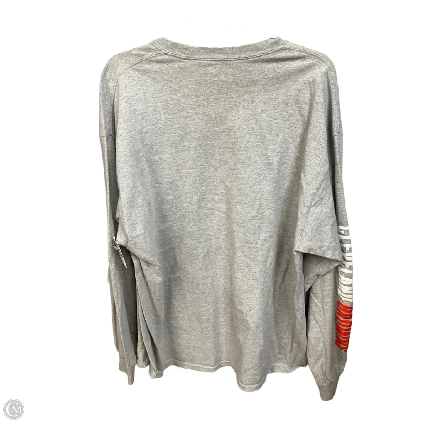 Top Long Sleeve Basic By Junk Food In Grey, Size: Xxl