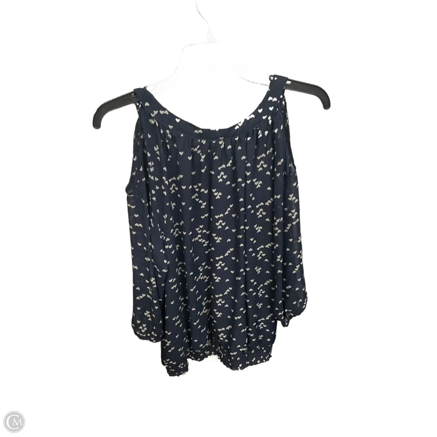 Top 3/4 Sleeve By Daniel Rainn In Navy, Size: L