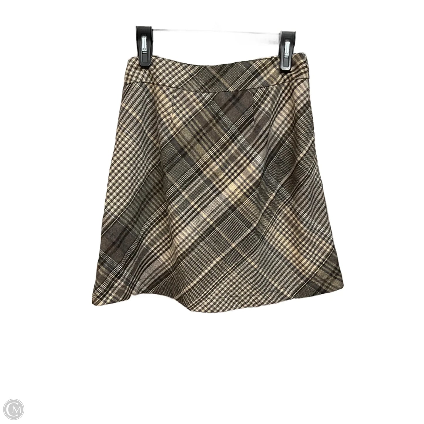 Skirt Mini & Short By Loft In Plaid Pattern, Size: 6