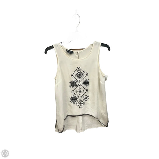 Top Sleeveless By Bebe In Cream, Size: Xs