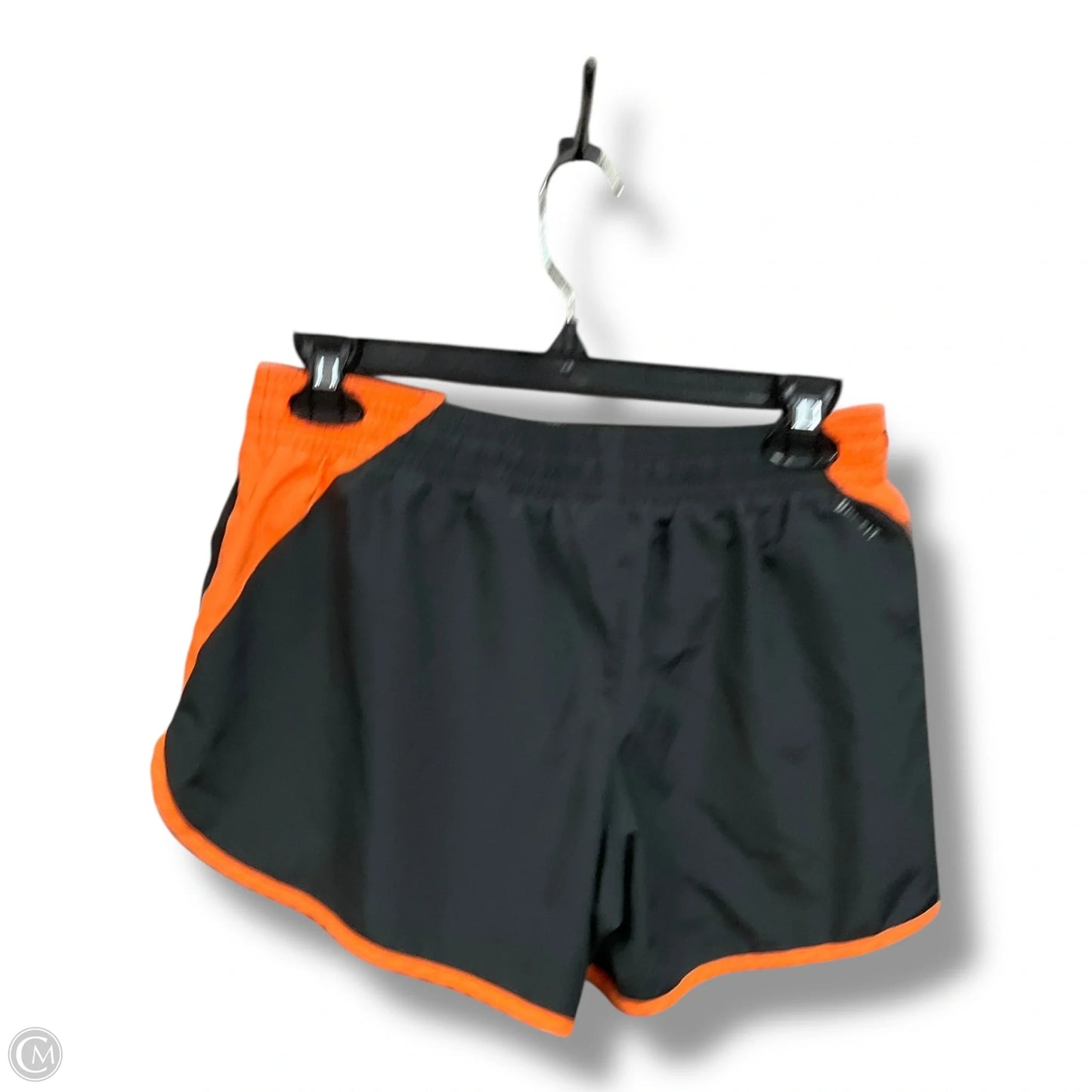 Athletic Shorts By Nike In Grey & Orange, Size: M