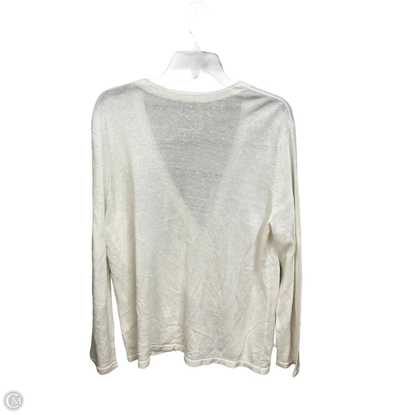 Cardigan By J. Jill In White, Size: Xl