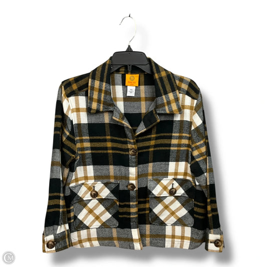 Jacket Shirt By Cmc In Plaid Pattern, Size: S