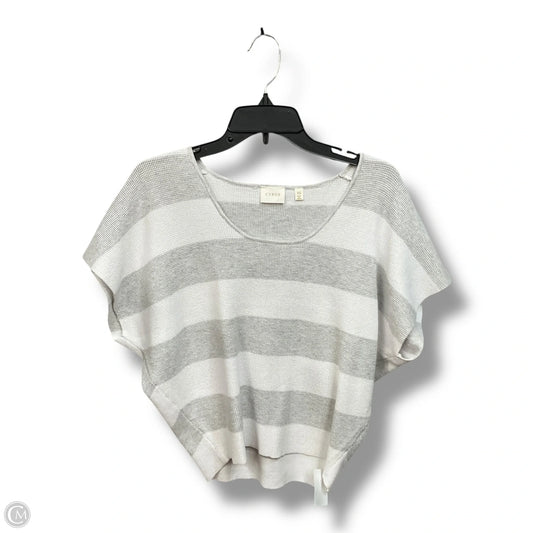 Top Short Sleeve By Cmc In Grey & White, Size: Xs