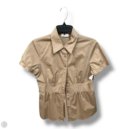 Top Short Sleeve By Cmc In Brown, Size: M