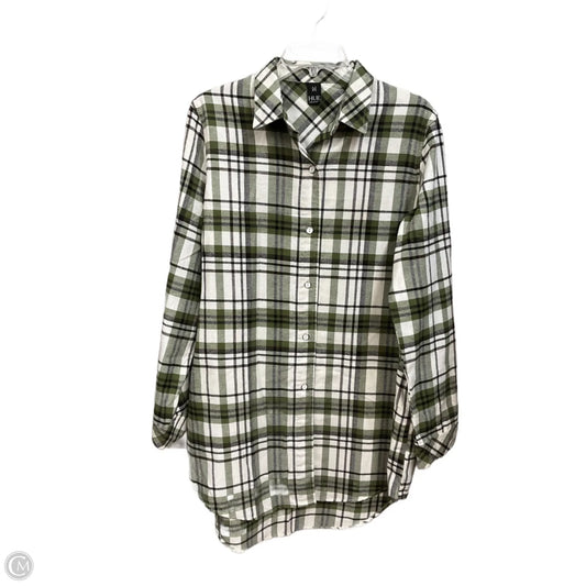 Dress Casual Short By Hue In Plaid Pattern, Size: M