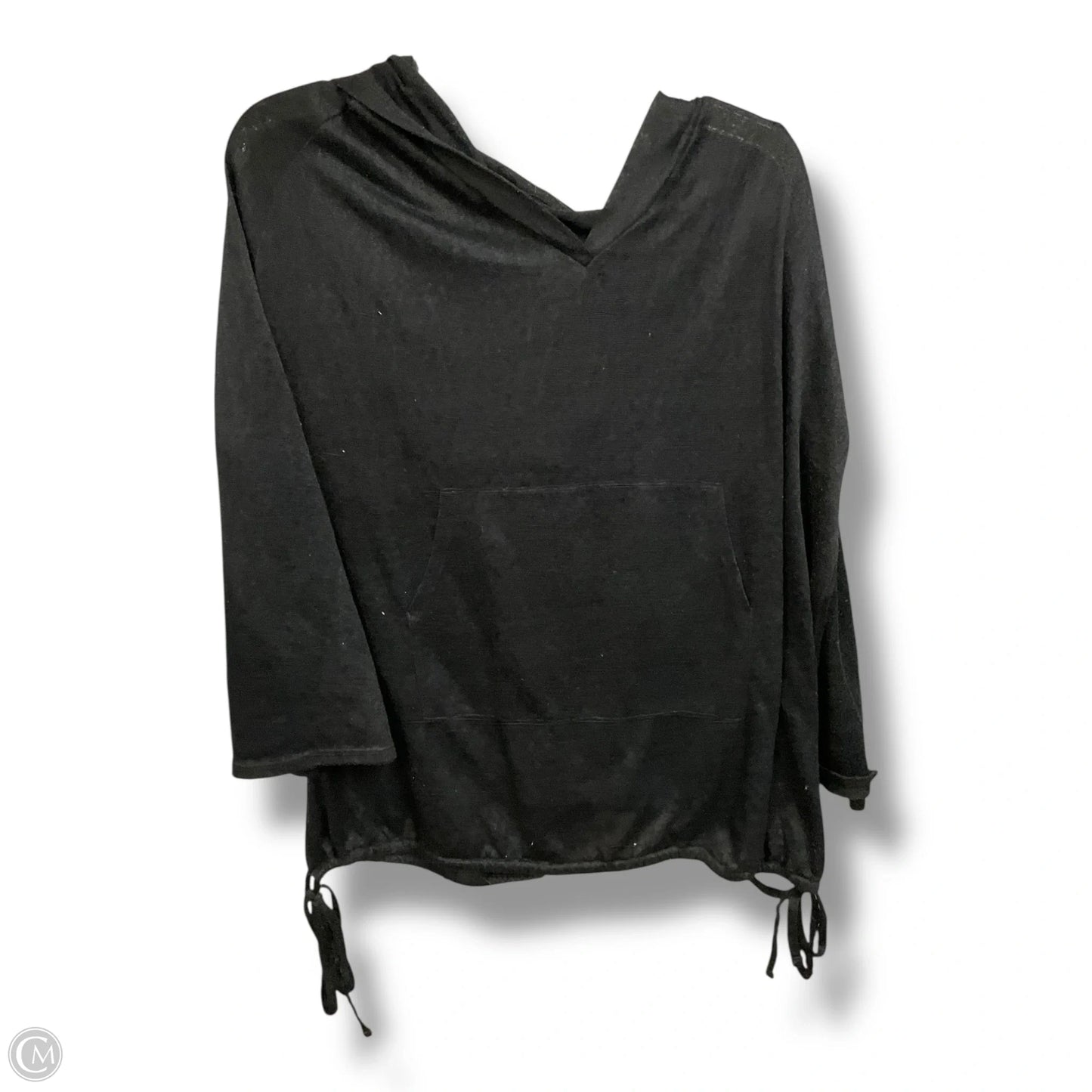 Top Long Sleeve Basic By Kona Sol In Black, Size: Xl