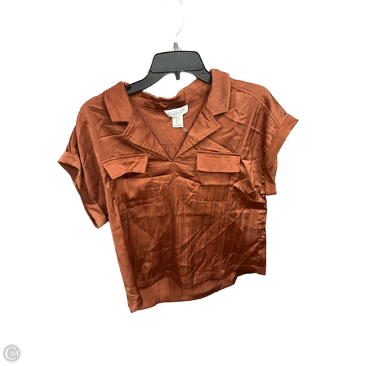 Top Short Sleeve Basic By Rachel Zoe In Bronze, Size: S