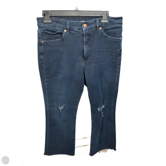 Jeans Flared By Express In Blue Denim, Size: 12