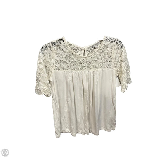 Top Short Sleeve Basic By Green Envelope In White, Size: S