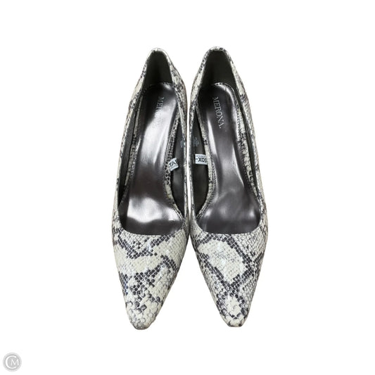 Shoes Heels Stiletto By Merona In Snakeskin Print, Size: 8.5