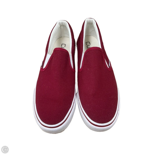 Shoes Flats By Cmc In Red & White, Size: 9