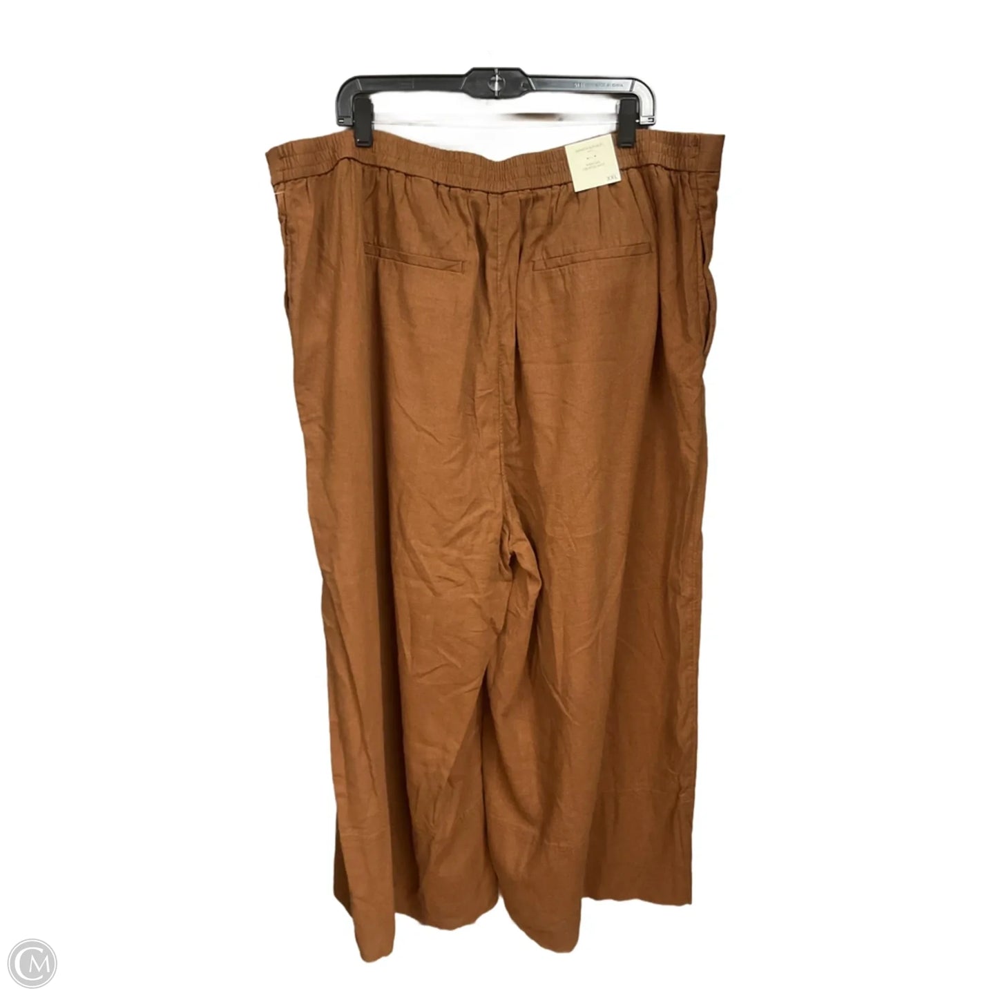 Pants Cropped By Banana Republic In Brown, Size: 18