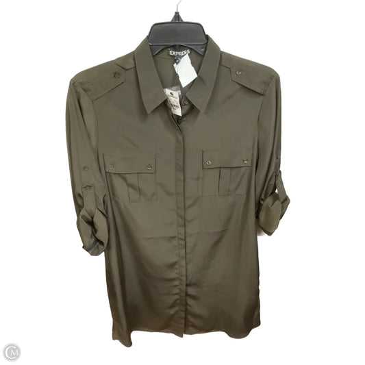 Dress Casual Short By Express In Green, Size: M