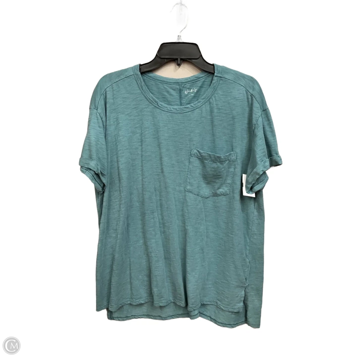 Top Short Sleeve Basic By Wonderly In Green, Size: L