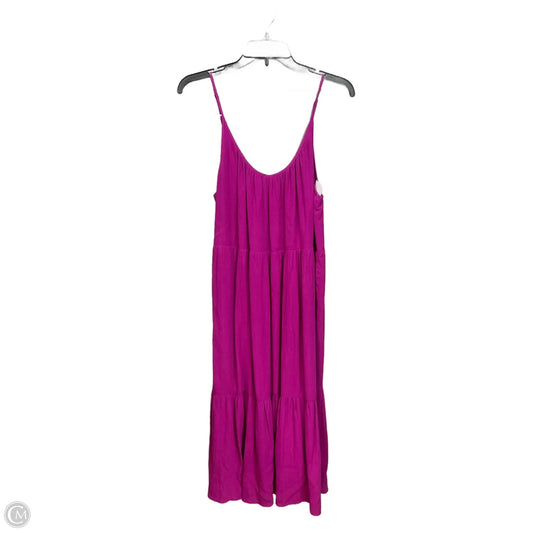 Dress Casual Midi By Loft In Purple, Size: Mp